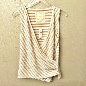 Anthropologie Maeve Jacque Surplice Top Medium NWT